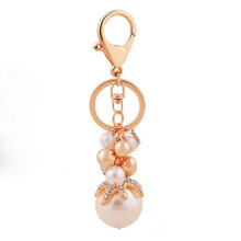 Custom Lovely pearl KeyChain/handbag keychain/Phone Keyring